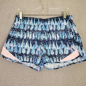 Lily Pulitzer Luxletic Ocean Trail Run Gym shorts small
